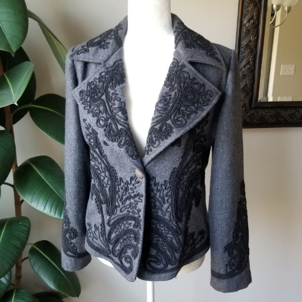 Eaton Manor Soutache Blazer Jacket